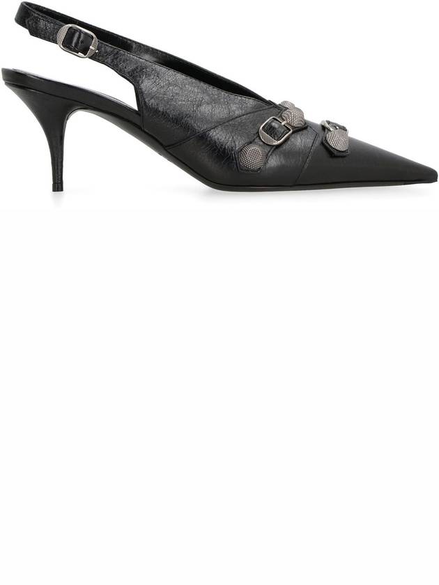 Balenciaga Cagole Slingback Heels Black