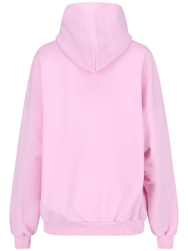 Balenciaga Beverly Hills Embroidered Hooded Top Pink