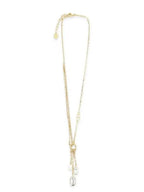 Petit CD Resin Pearl Necklace Gold Dior
