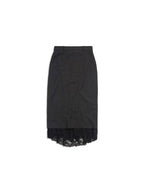 Balenciaga Lingerie Tailored H-Line Skirt Grey