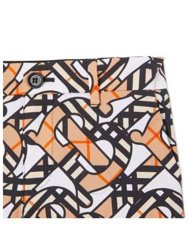 Burberry Burberry Boys White Pattern Royston Monogram Shorts, Size 14Y