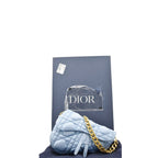CHRISTIAN DIOR x ERL Micro Venice Saddle Nylon Crossbody Bag Light Blue