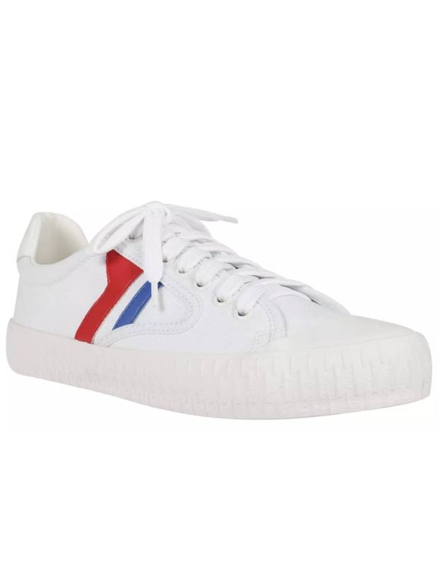 CELINE Plimsoll Canvas Low Top Sneakers White
