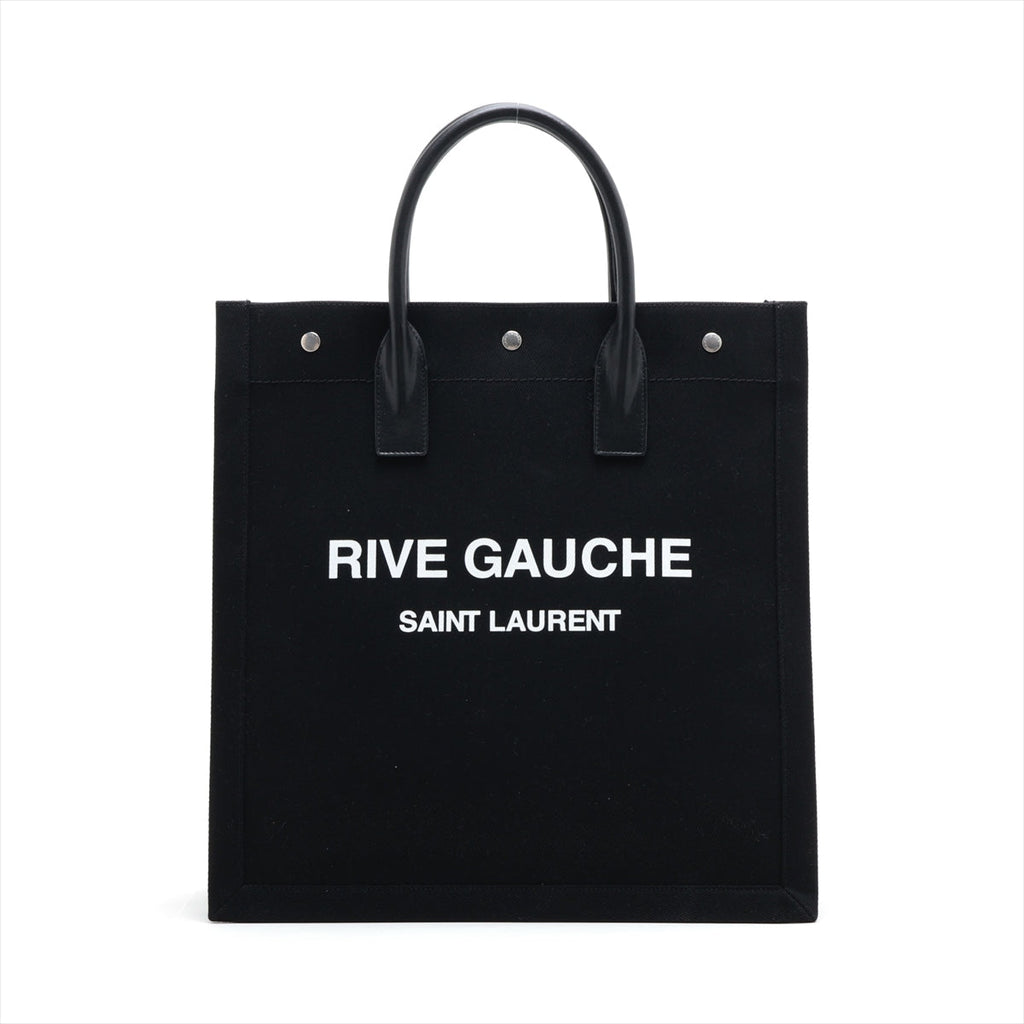 Saint Laurent  Livgorch canvas x leather Tote bag black 632539