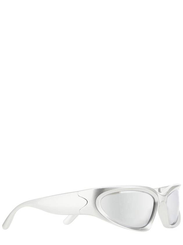 Balenciaga Eyewear Swift Oval Sunglasses Silver
