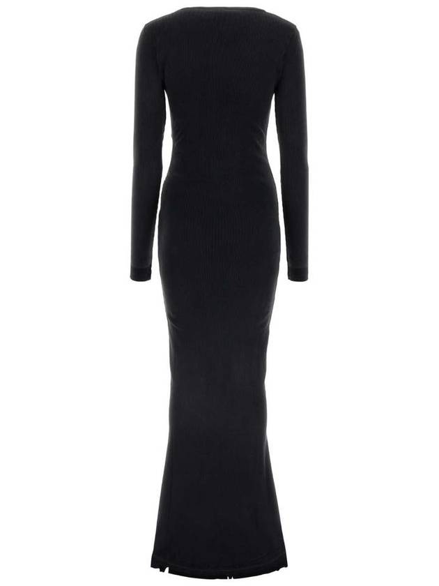 Balenciaga midi dress 791804TQVE11055 WASHED BLACK BLACK