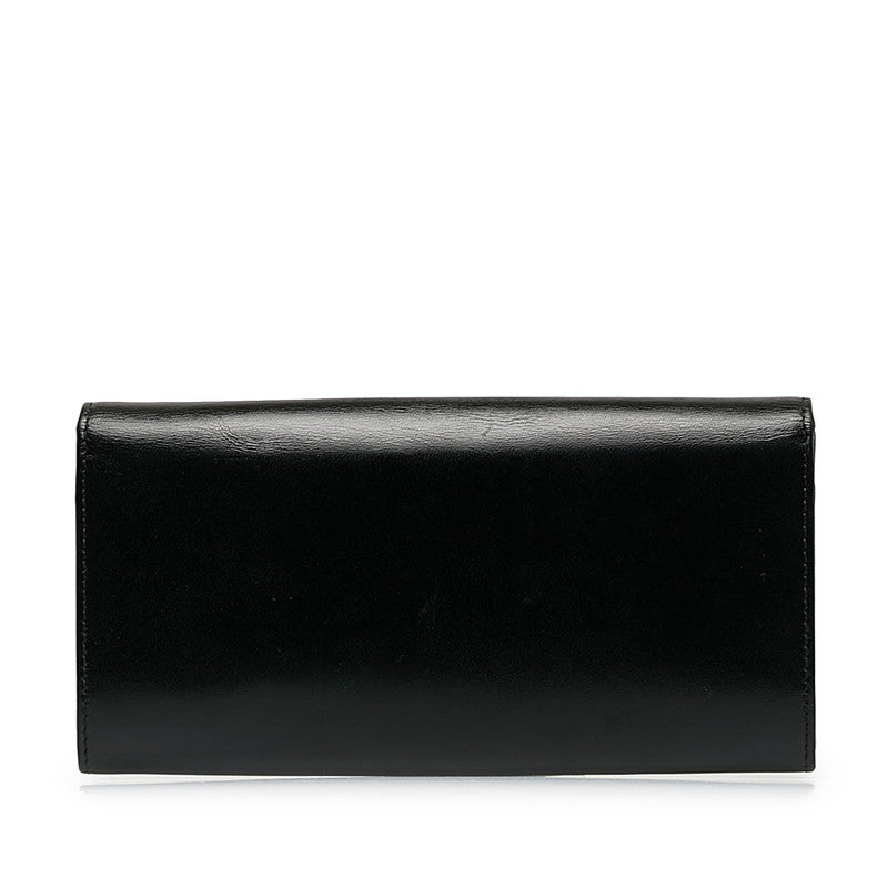 Fendi Double Folded Wallet 2266 Black Leather  Fendi