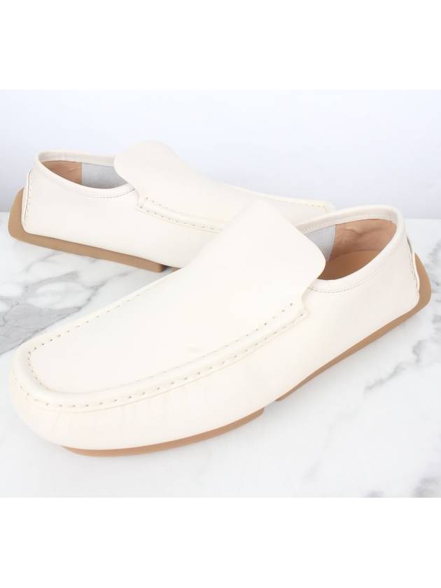 Bottega Veneta Leather Driving Loafer White 43 5 285
