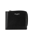 Saint Laurent East Waist  Wallet L- Two Fold Wallet Compact Wallet 556268 Black Leather Mens Saint Laurent