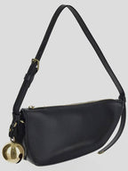 Burberry FW23 Mini Leather Shield Sling Shoulder Bag 8077580 A1189BLACK