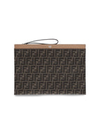 Fendi Men Ff' Large Flat Pouch