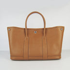 Hermes Garden Party Handbag H2805 Light Coffee