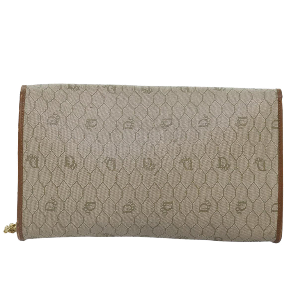 Dior Honeycomb  Canvas Shoulder Bag (Pre-Owned)