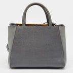 Fendi Grey Leather Mini 2Jours Tote