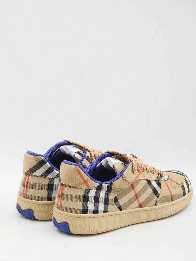 Burberry Check Terrace Low Top Sneakers Sand