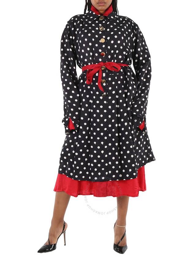 Balenciaga dot print reversible long dress