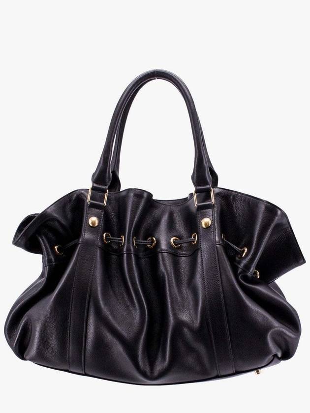 CELINE Medium Abbey Supple Calfskin Tote Bag Black