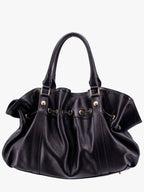 CELINE Medium Abbey Supple Calfskin Tote Bag Black