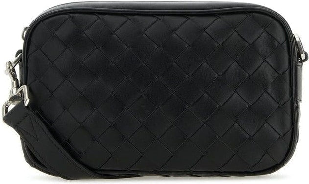 Bottega Veneta Men's Mini Camera Bag in Black | 765911V2HL1 Color 8803