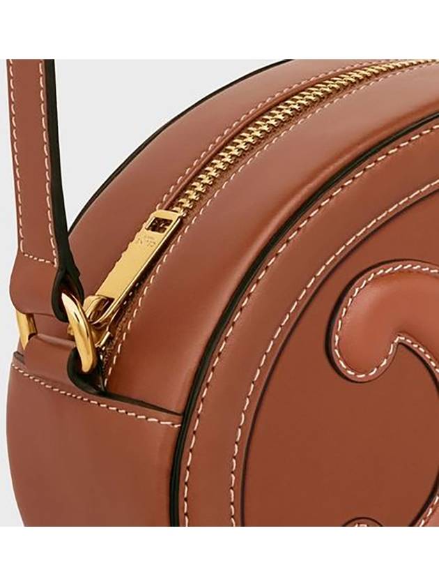 CELINE Cuir Triomphe Calfskin Cross Bag Tan
