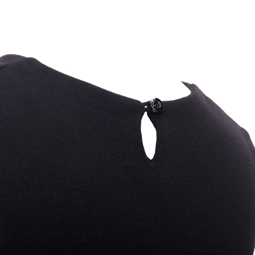 Christian Dior Wool Wrap Ruched Waist Sheath Dress