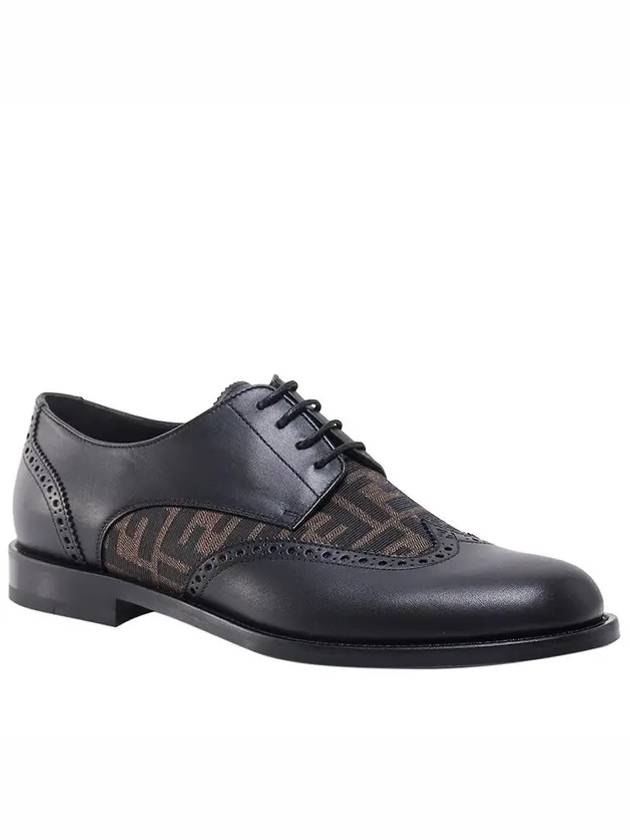 Fendi Leather Lace Up Derby Black