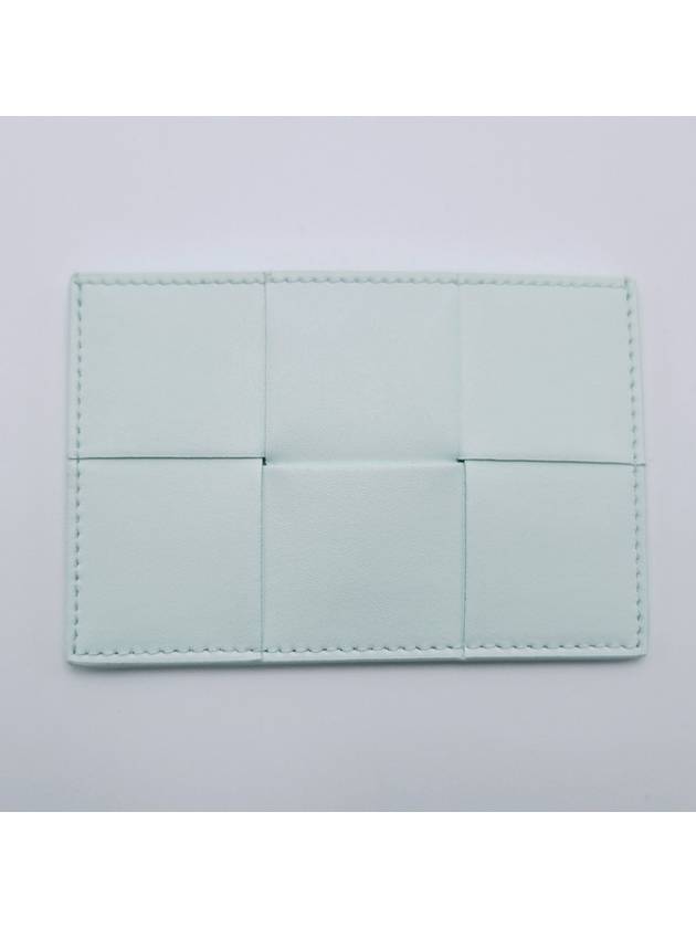 Bottega Veneta Intrecciato Leather Card Wallet Glacier