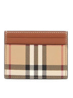 Burberry Check Card Wallet Beige