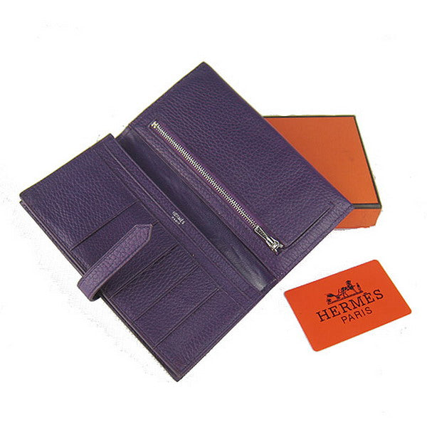 Hermes Wallet H008 Ladies Wallet Purple