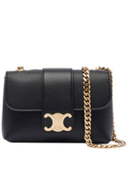CELINE Victoire Mini Supple Calfskin Cross Bag Black