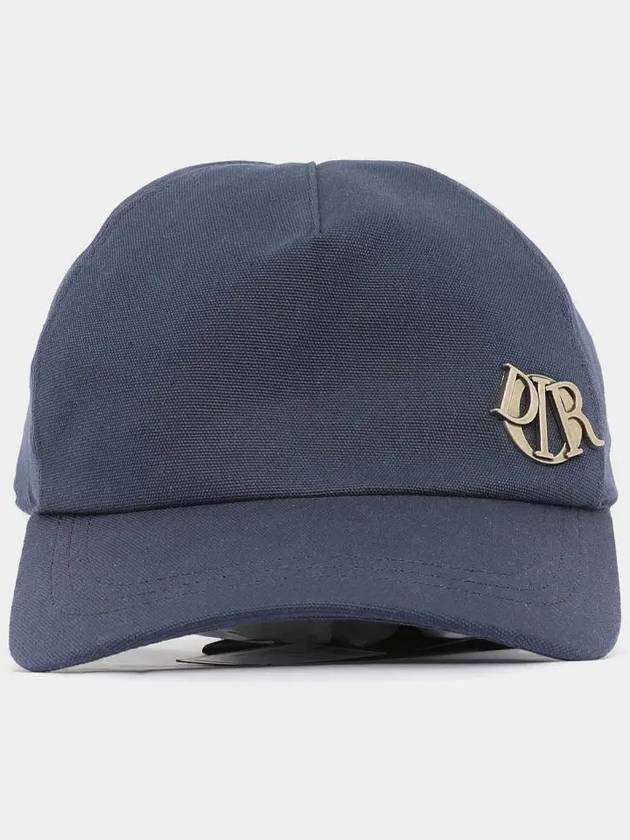 Logo Cotton Ball Cap Navy Dior