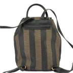 Fendi Pequin  Canvas Backpack Bag ()