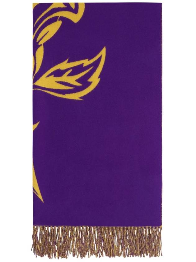 Burberry rose-print cashmere scarf Royal Pier