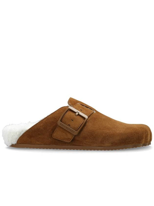 Balenciaga Balenciaga Suede Slippers Sunday, Women's, Brown