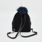 Fendi Black Nylon And Leather Mini Monster Eye Backpack