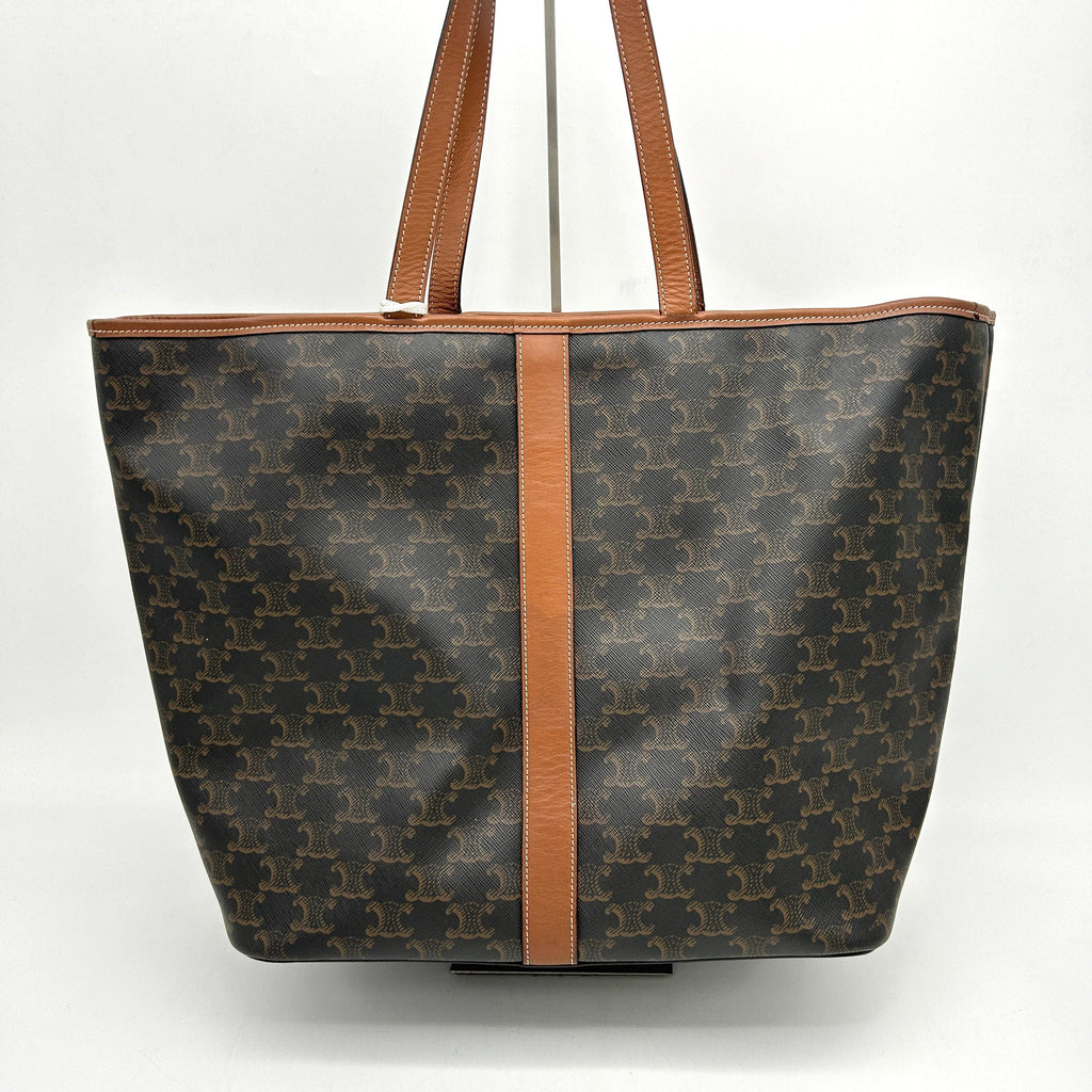 CELINE Triomphe Canvas Calfskin Medium Cabas Bag LA38275