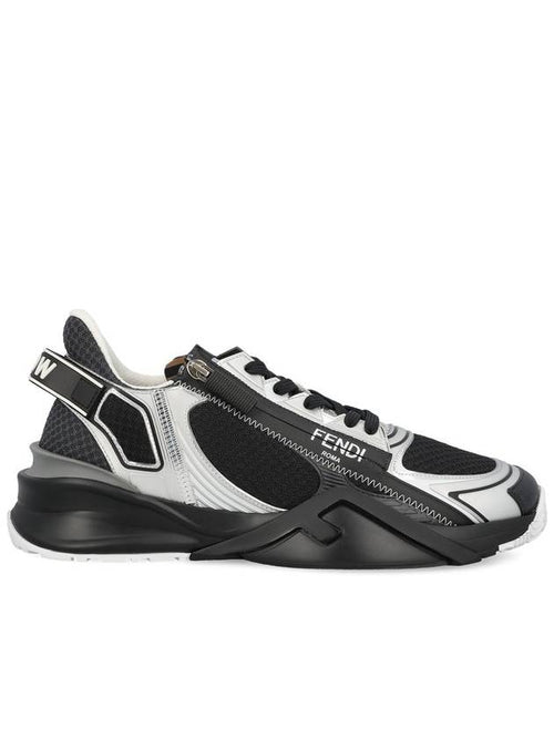 Fendi Technical Mesh Running Low-Top Sneakers Black