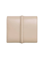 CELINE 16 Tri-Fold Small Shiny Calfskin Half Wallet Cappuccino