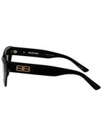 Balenciaga Eyewear Logo Decorated Cat Eye Frame Sunglasses BB0270S