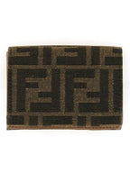 Fendi Baguette Micro Tri-fold Half Wallet Brown