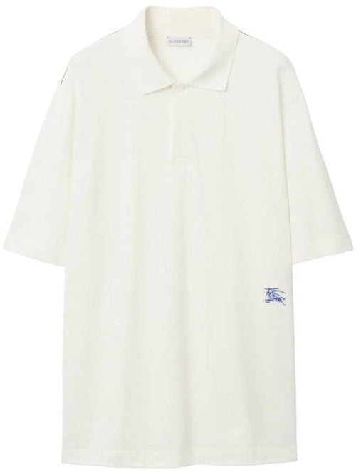 Burberry EKD Embroidery Regular Fit Polo Shirt White