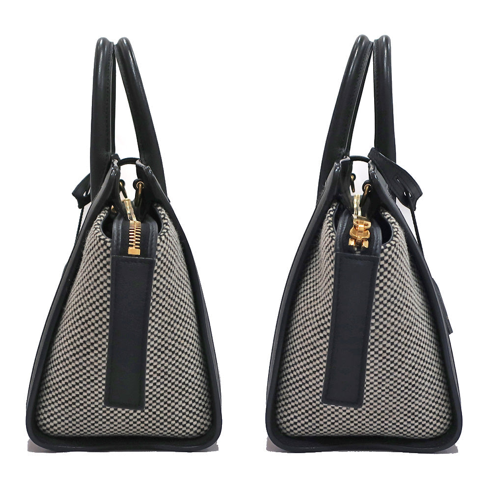 Saint Laurent Downtown Ba 635346 Leather Black Black Handbag