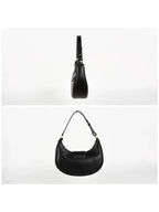CELINE Ava Triomphe Smooth Calfskin Shoulder Bag Black