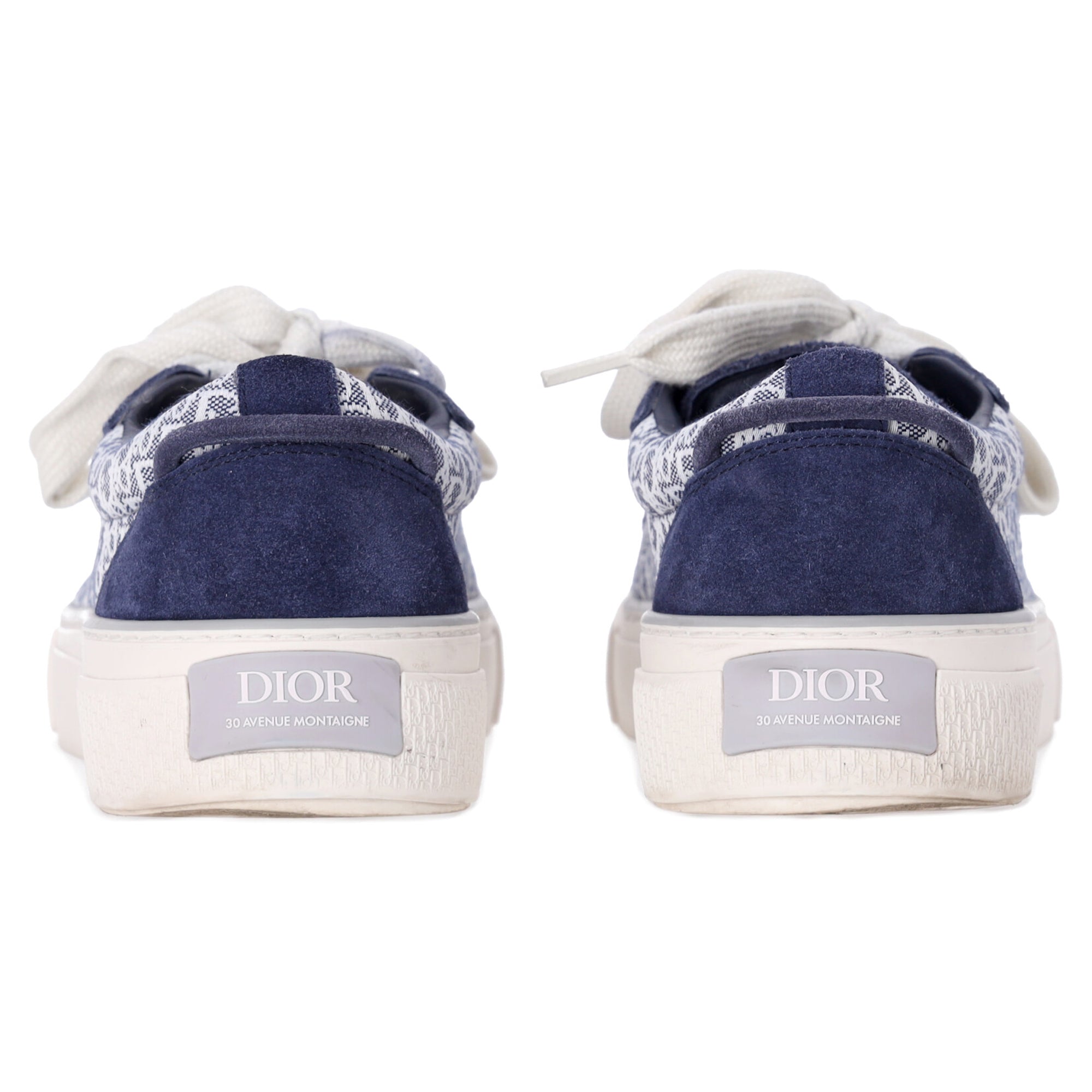 Dior Homme B33 Oblique Sneakers in Navy Blue Suede