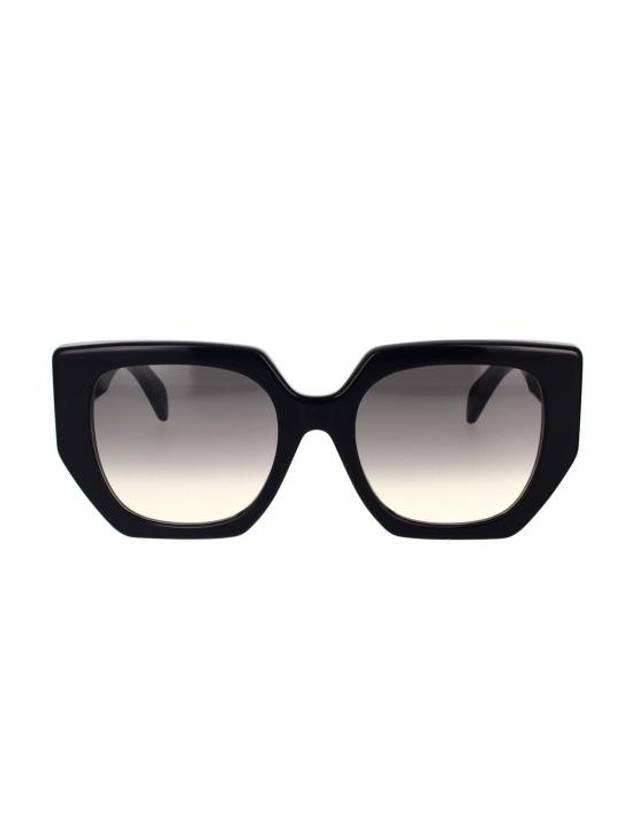 CELINE Eyewear Triomphe Square Acetate Sunglasses Black