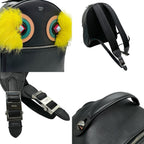 Fendi   Leather Fur Backpack ()