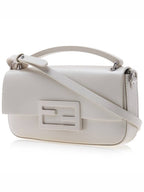 Fendi Baguette Phone Pouch Cross Bag White