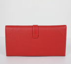Hermes Wallet H2035 Wallet Lambskin Red