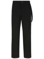 Burberry Men's Waist Strap Slacks Black