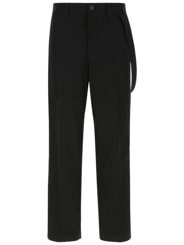 Burberry Men's Waist Strap Slacks Black